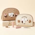 Snoopy Embroidered Cosmetic Bag