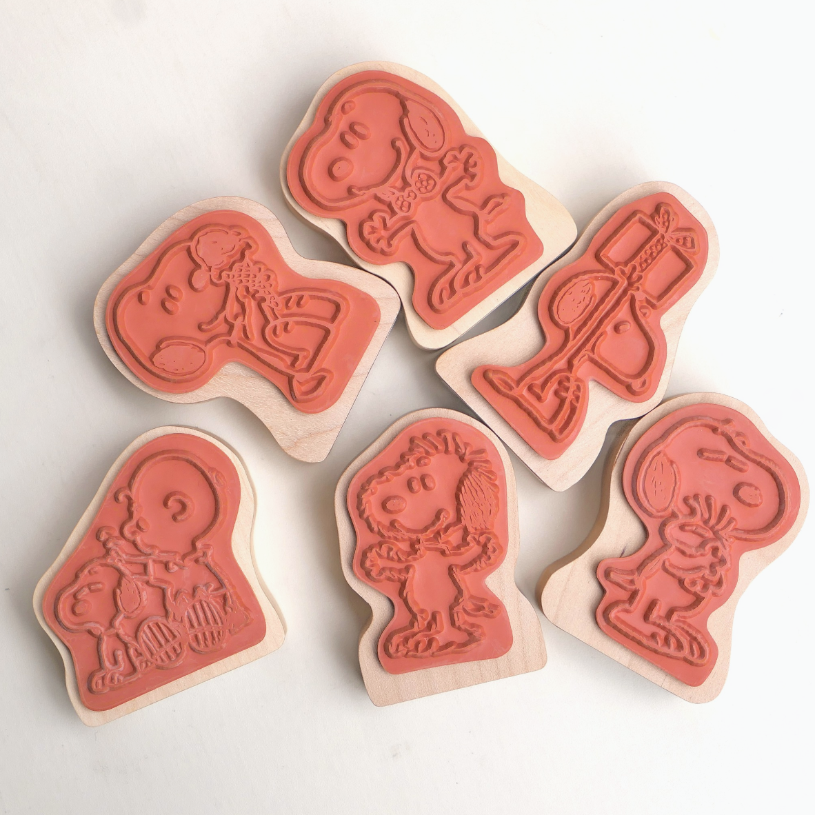 Peanuts Snoopy Wood Piece Stamps