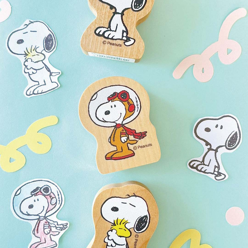 Peanuts Snoopy Wood Piece Stamps