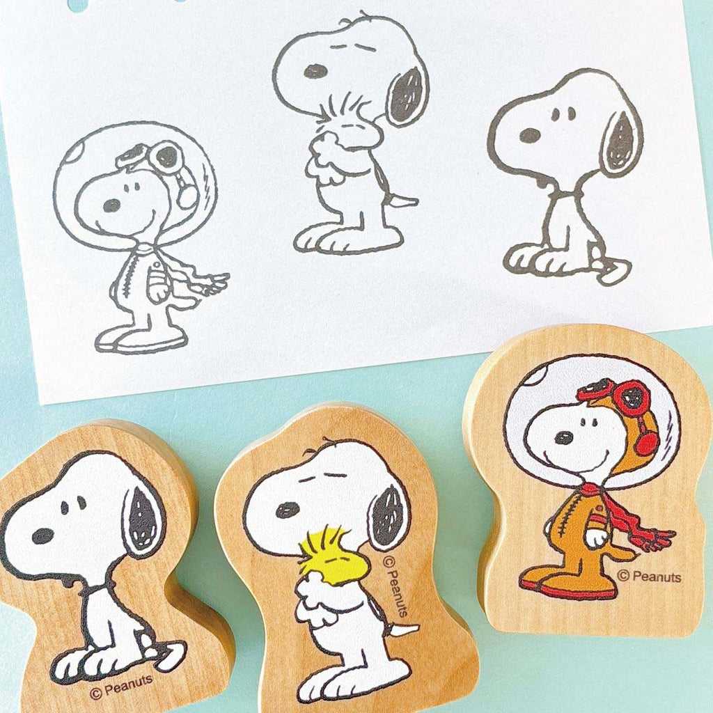 Peanuts Snoopy Wood Piece Stamps