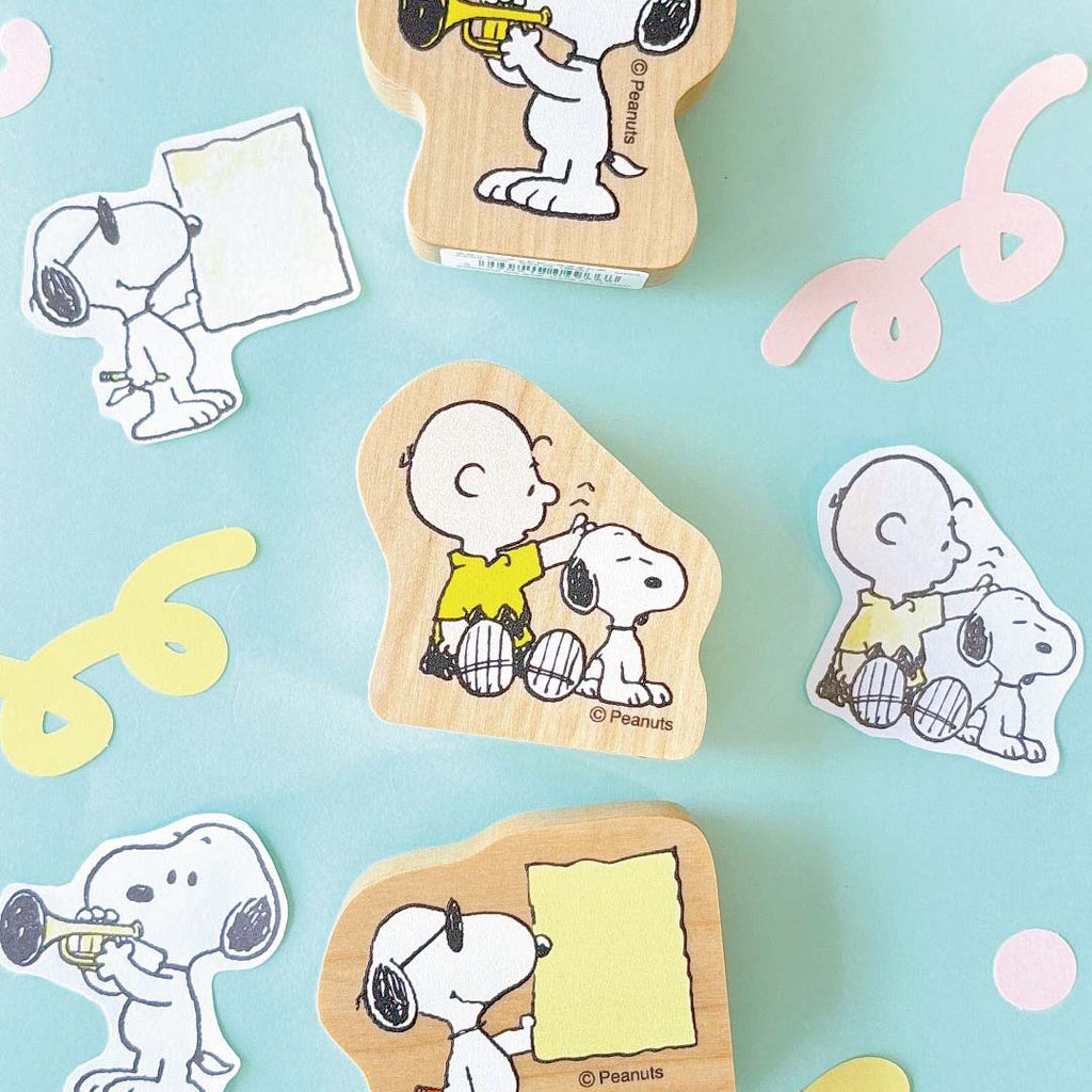 Peanuts Snoopy Wood Piece Stamps