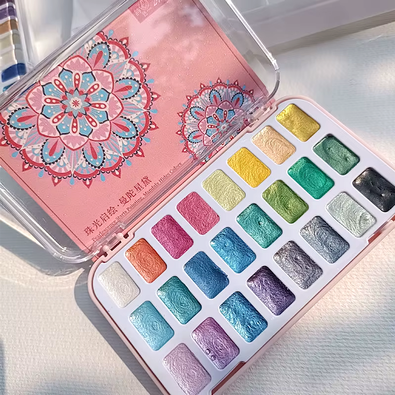 Pearlescent Dreams Watercolor Palette - 24 Color Set