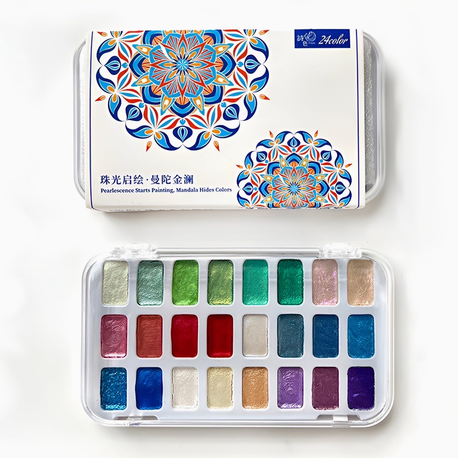 Pearlescent Dreams Watercolor Palette - 24 Color Set