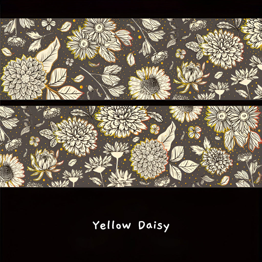 Pencilled Flowers Washi Tapes