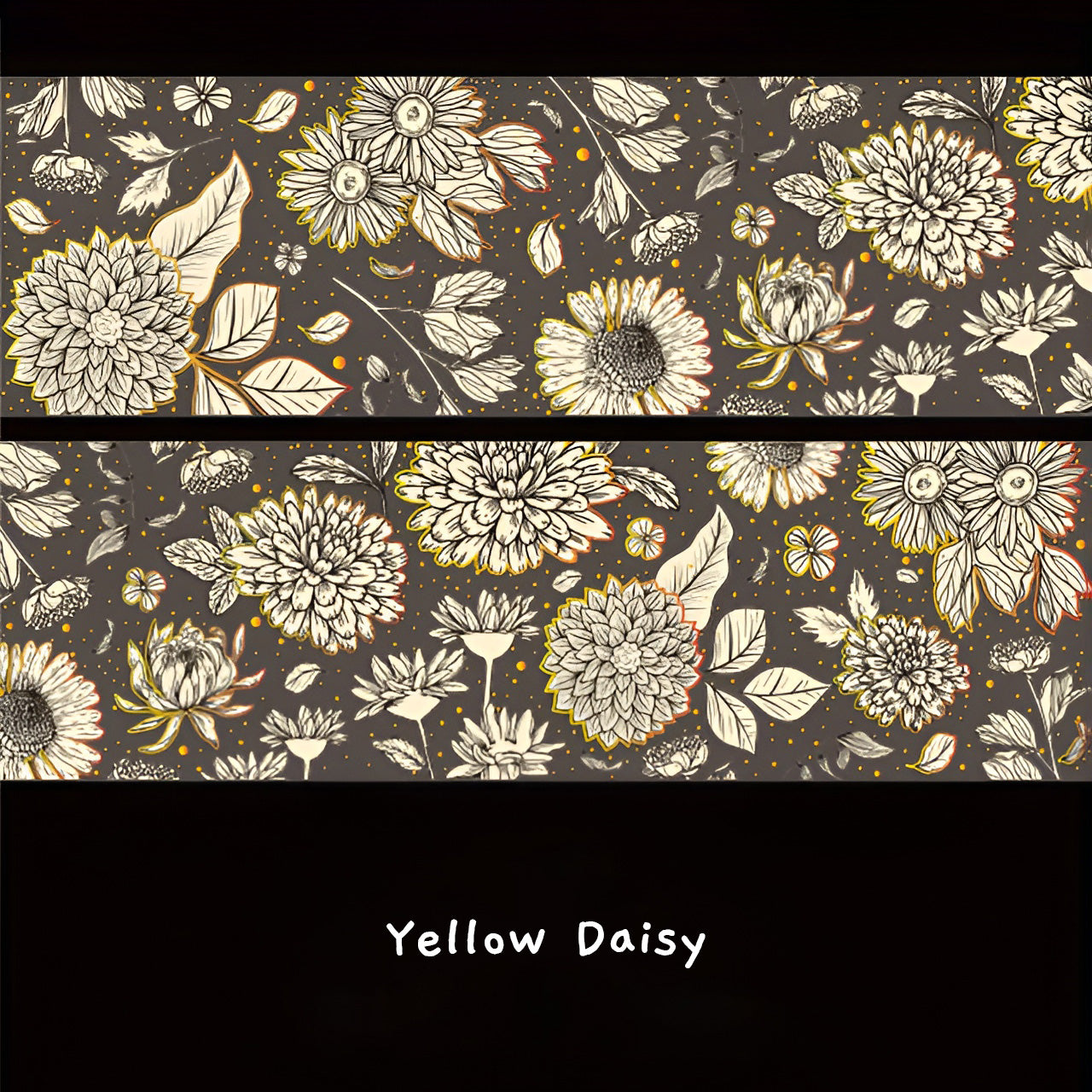 Pencilled Flowers Washi Tapes