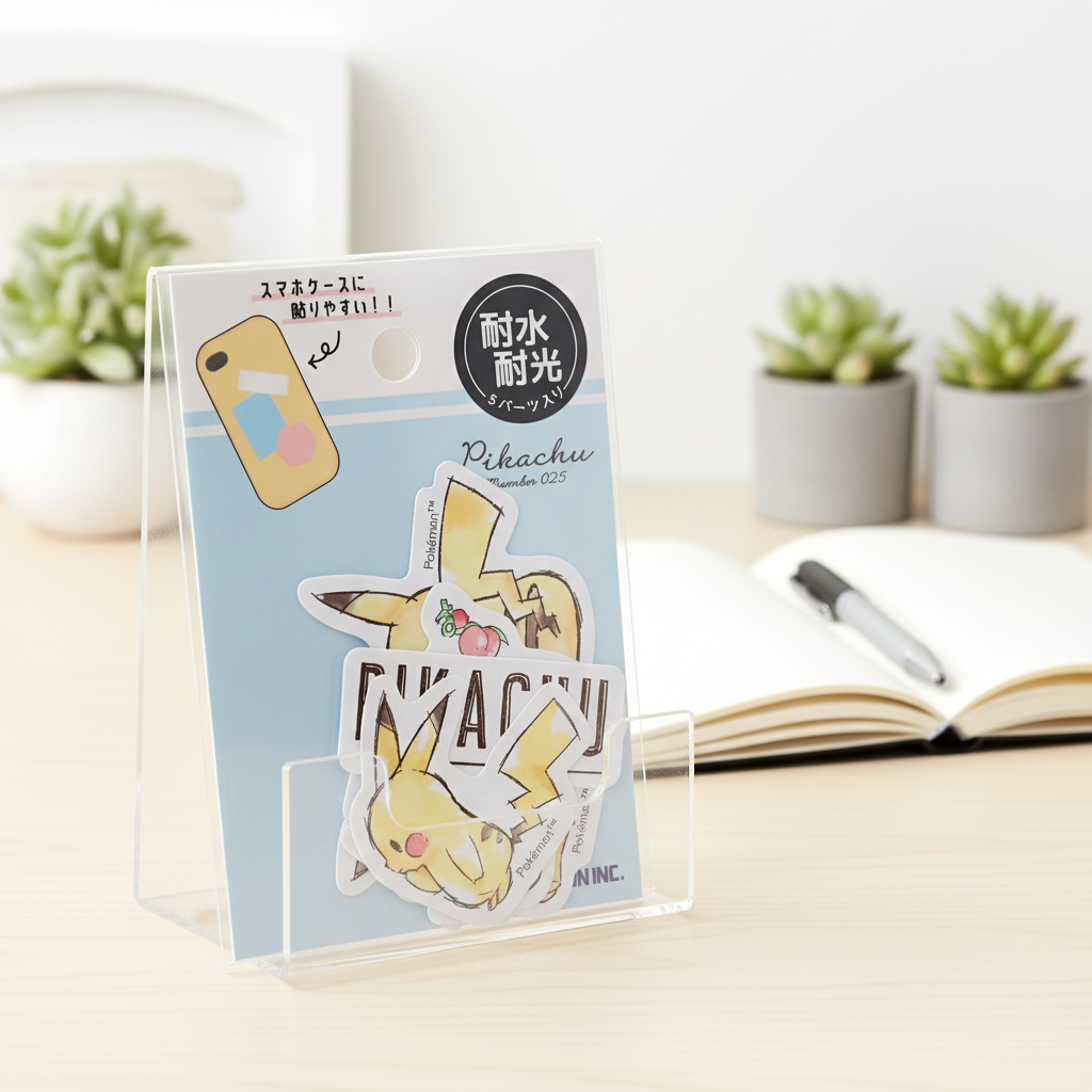 Pikachu Number 205 Stickers - Blue - Limited Edition