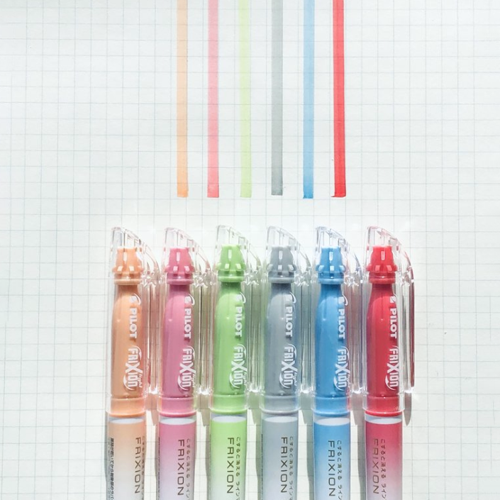 Pilot Frixion Light Natural Color Erasable Highlighters - NEW COLORS