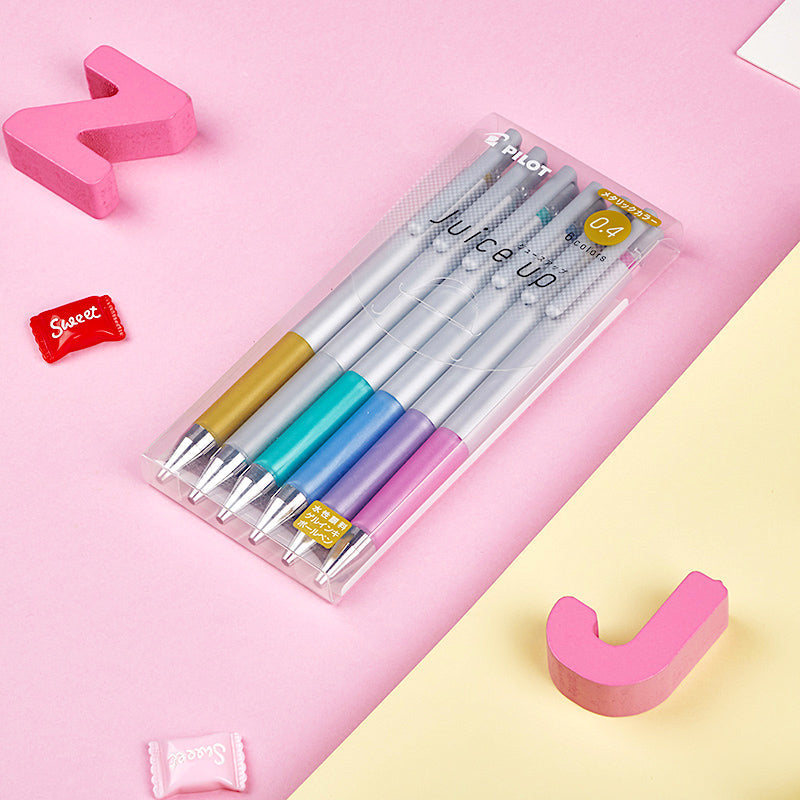 Pilot Juice Up Gel Pen - Metallic - 6 Color set