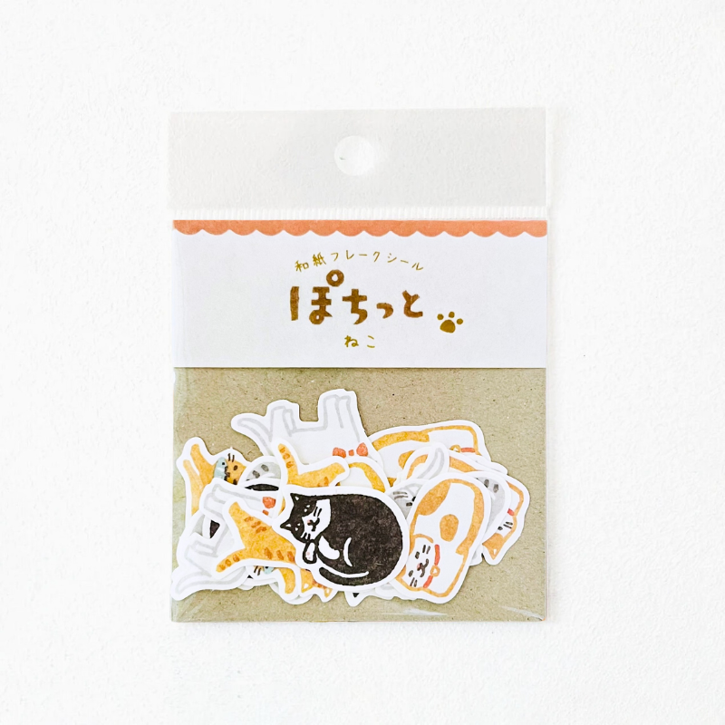 Pochitto Flake Stickers - Cat