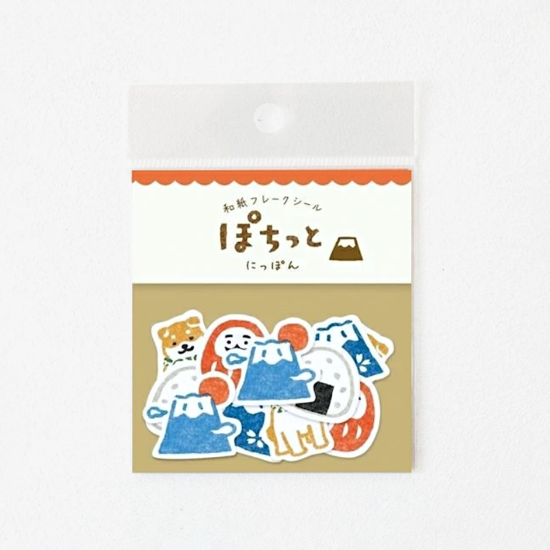 Pochitto Flake Stickers - Mt. Fuji