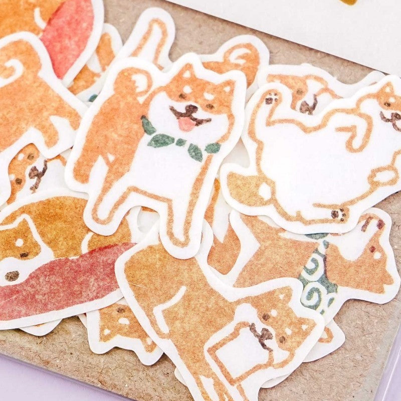 Pochitto Flake Stickers - Shiba Inu