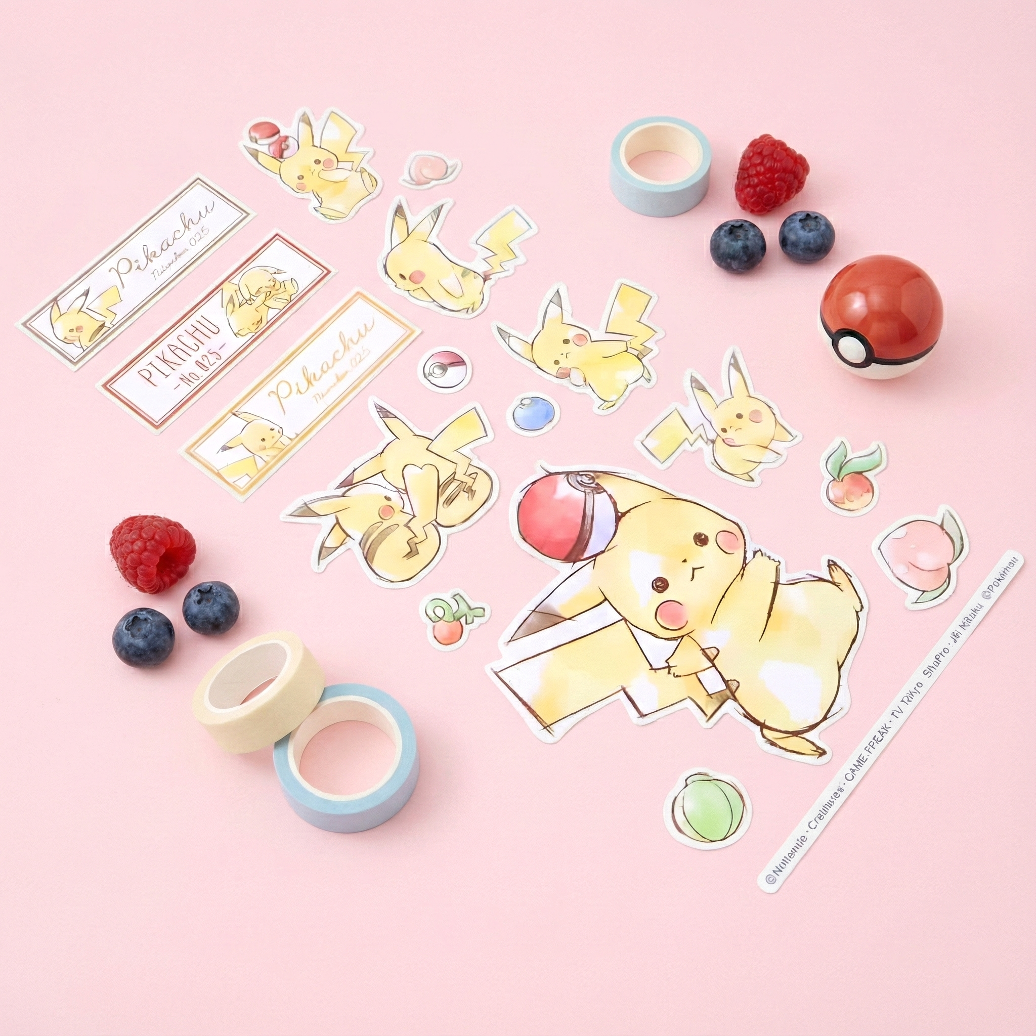 Pokemon Pikachu Number 025 Stickers