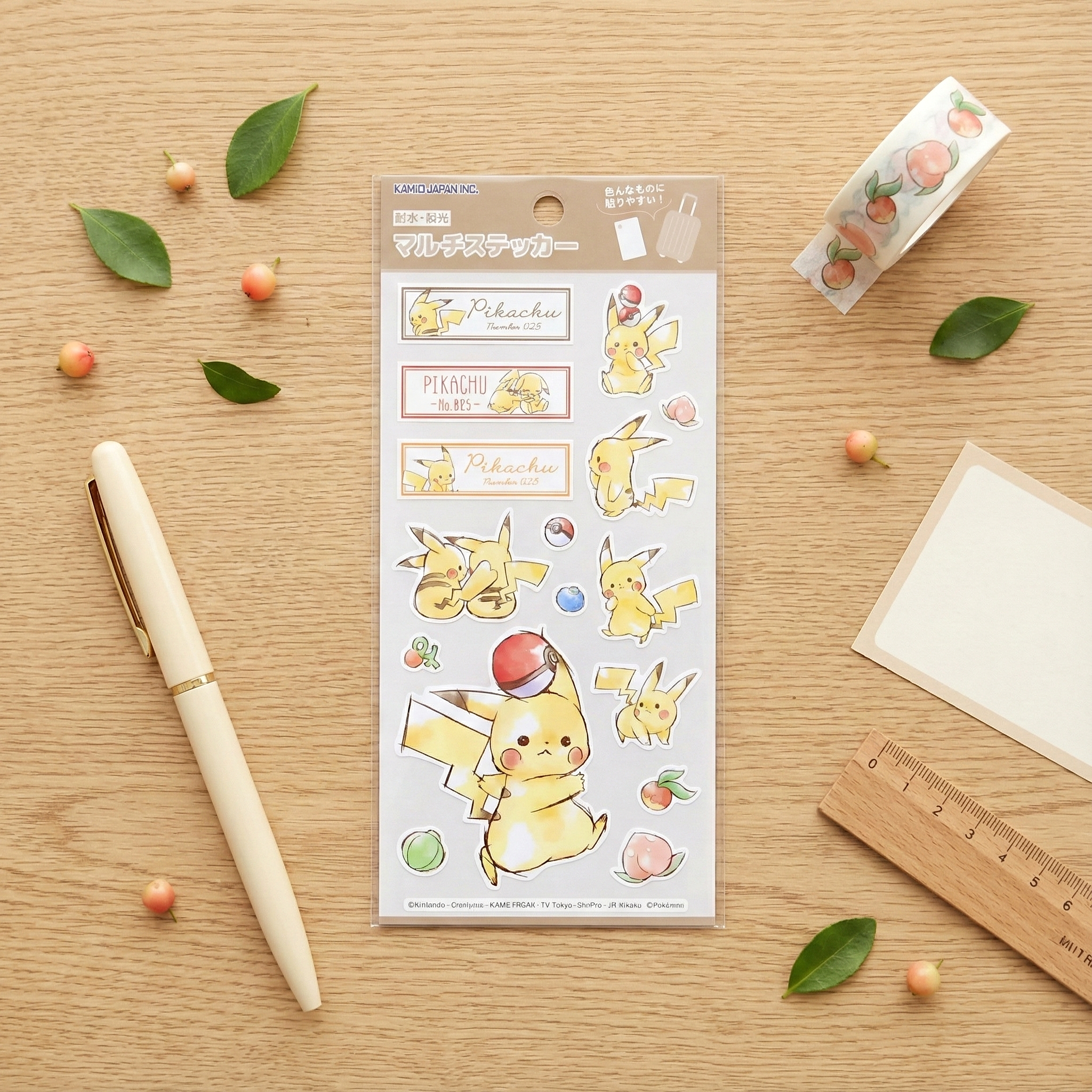Pokemon Pikachu Number 025 Stickers