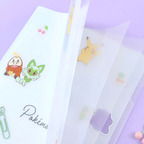 Pokemon Pocket Monsters A4 Folder With Dividers - Limited Edition - Blue