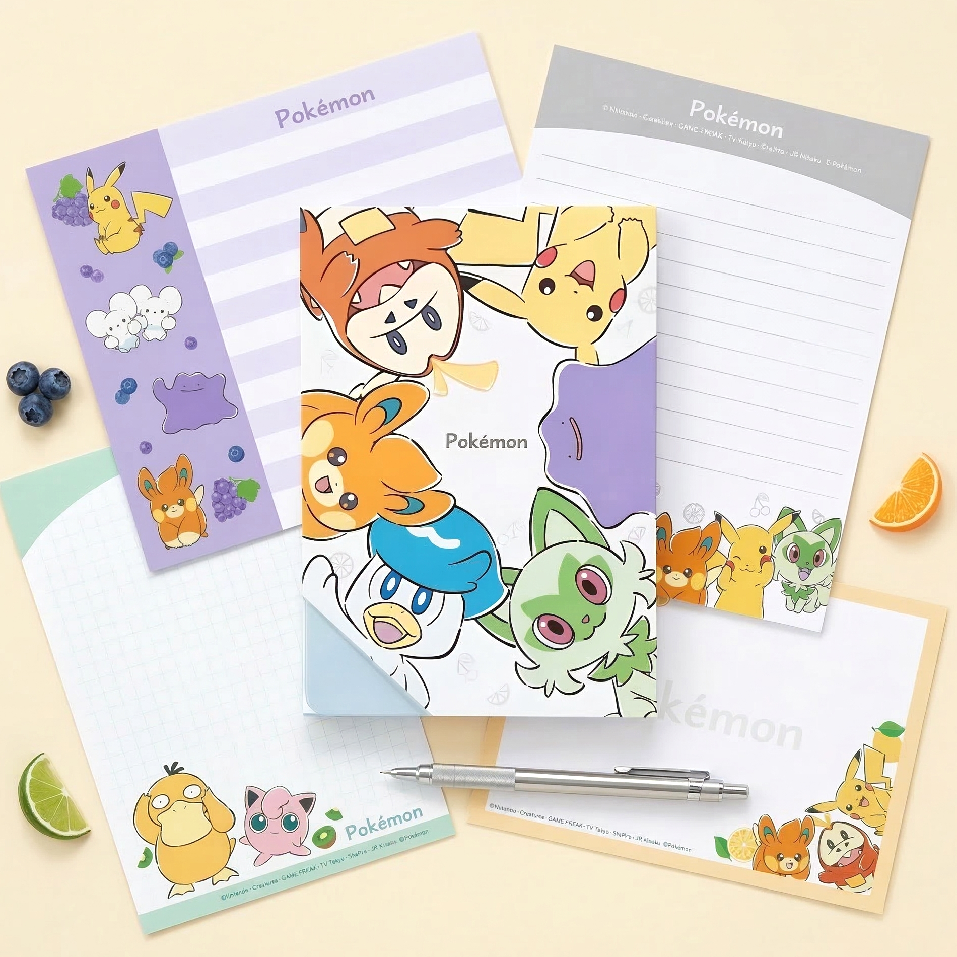 Pokemon Pocket Monsters Large Notepad - Limited Edition - White