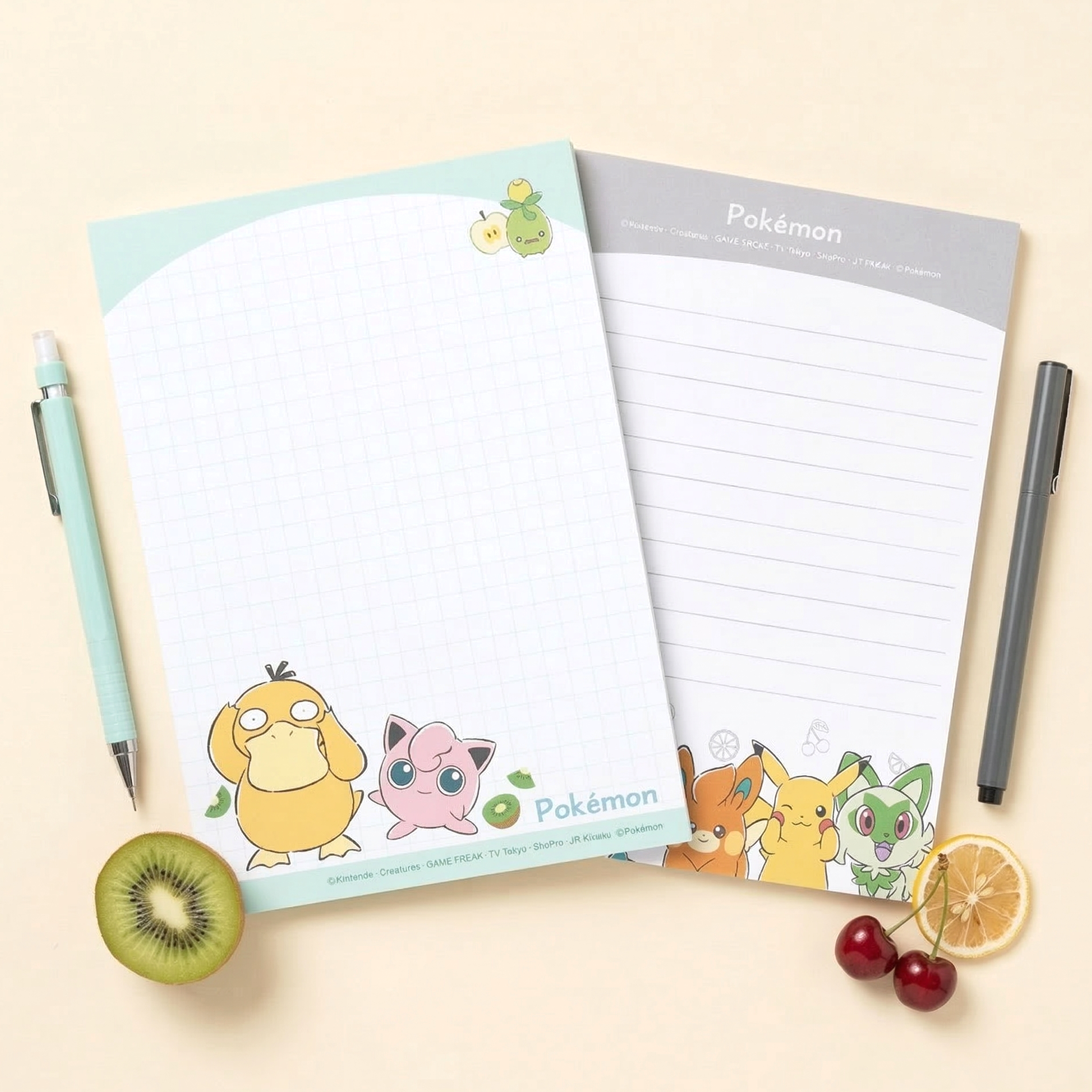 Pokemon Pocket Monsters Large Notepad - Limited Edition - White
