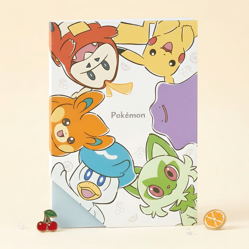 Pokemon Pocket Monsters Large Notepad - Limited Edition - White