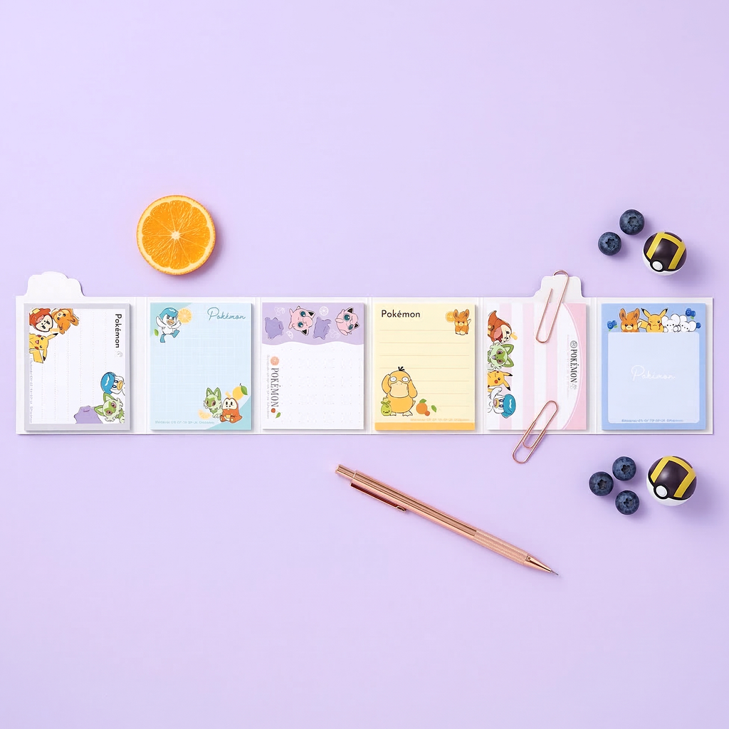Pokemon Pocket Monsters Sticky Notes - Limited Edition - White