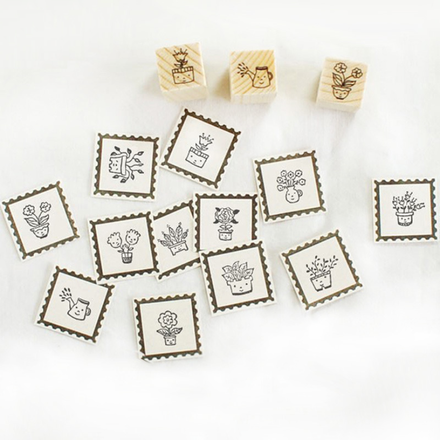 Potted Plants Stamp Set