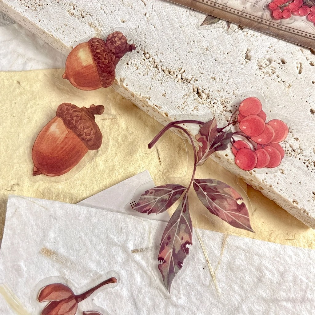 Pressed Botanical Ephemera Stickers
