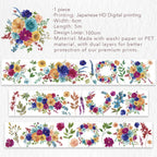 Pretty Florals Wide Washi/PET Tape