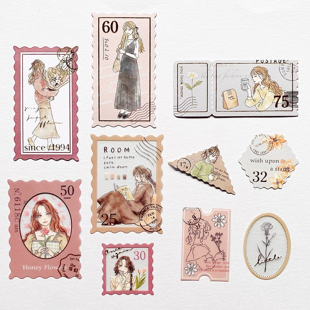 Q-Lia Kitterie Mon Atelier Stickers - Powder Pink