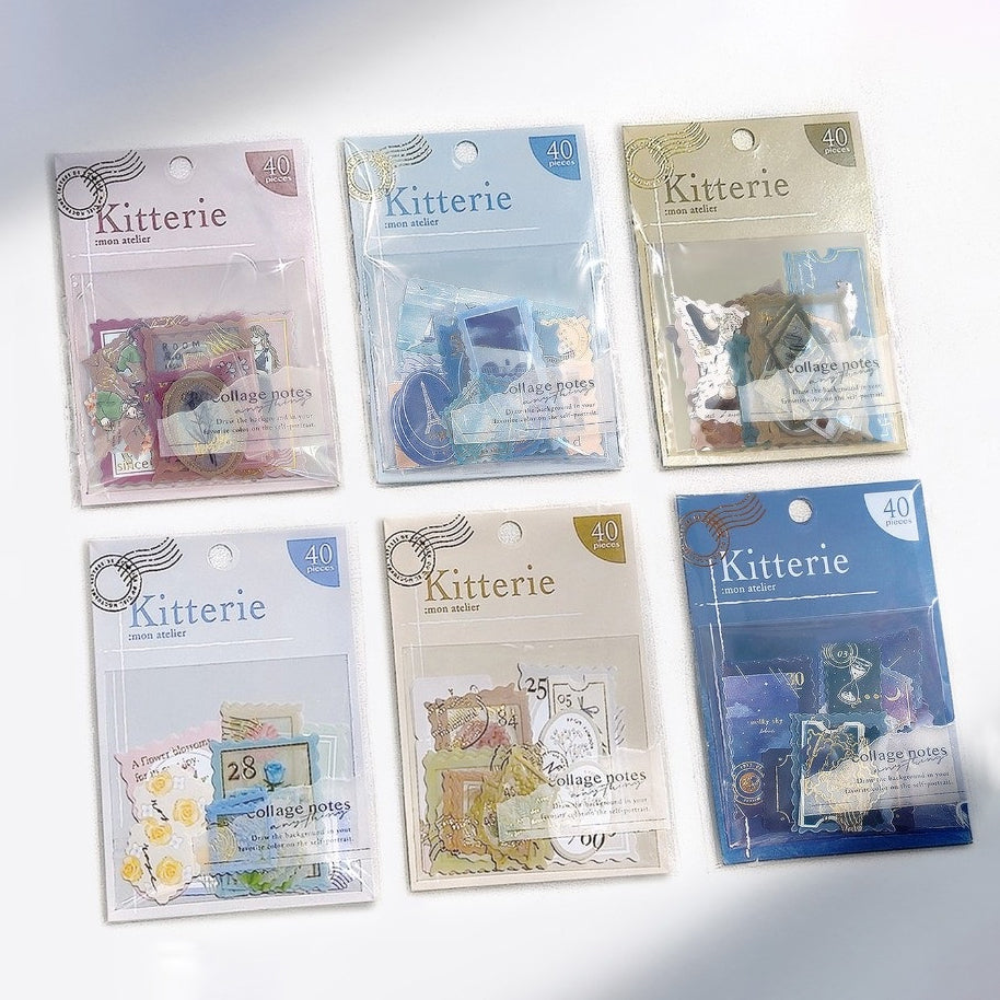 Q-Lia Kitterie Mon Atelier Stickers - Dark Blue