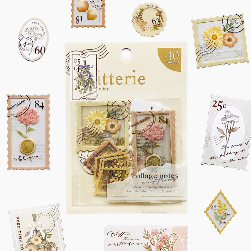 Q-Lia Kitterie Mon Atelier Stickers - Yellow