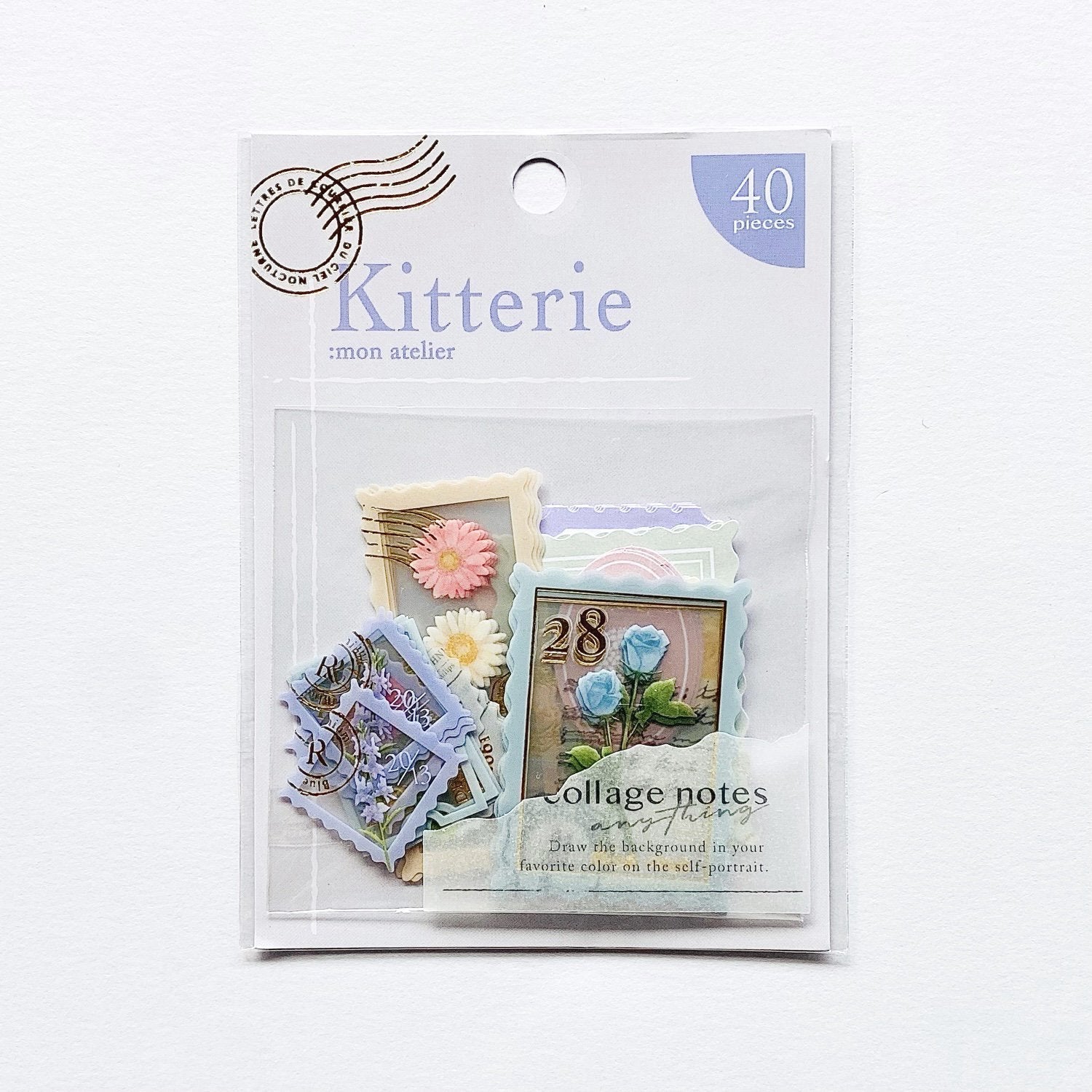 Q-Lia Kitterie Mon Atelier Stickers - Powder Blue