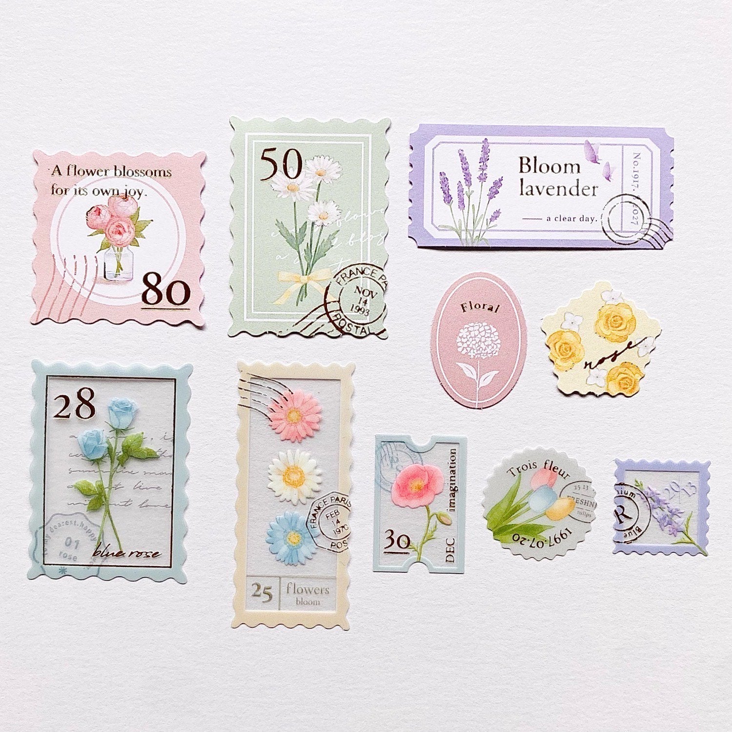 Q-Lia Kitterie Mon Atelier Stickers - Powder Blue