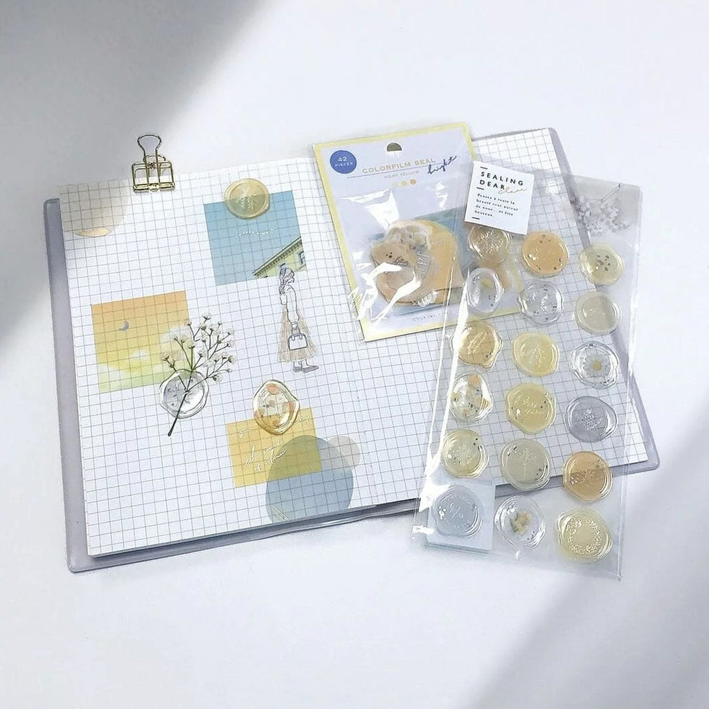 Q-Lia Sealing Dear Clear Stickers - Blue