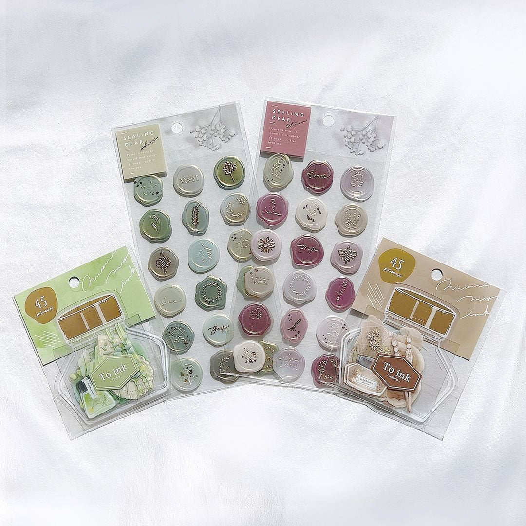 Q-Lia Sealing Dear Clear Stickers - Dark Blue