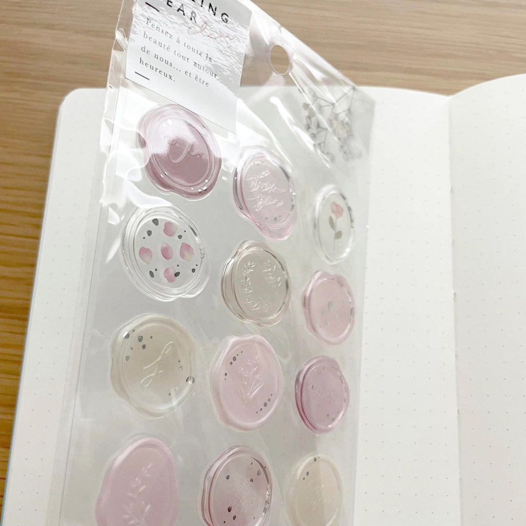 Q-Lia Sealing Dear Clear Stickers - Pink