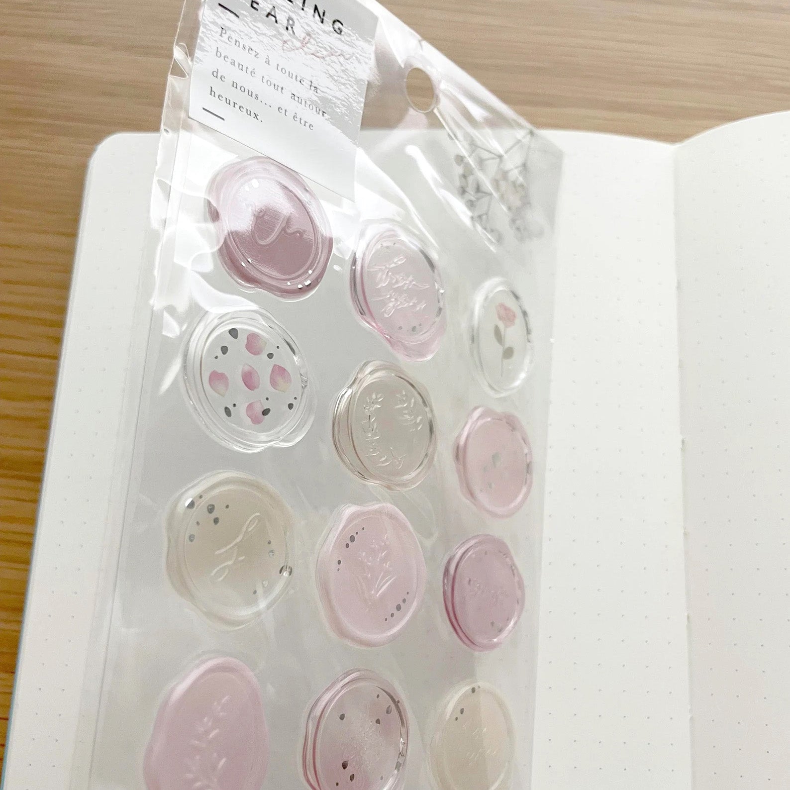 Q-Lia Sealing Dear Clear Stickers - Pink