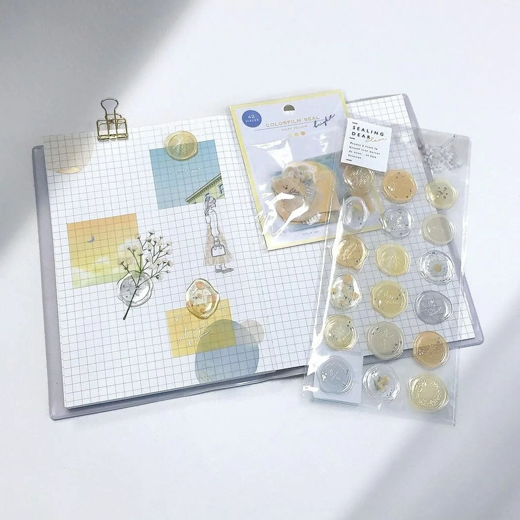 Q-Lia Sealing Dear Clear Stickers - Sage