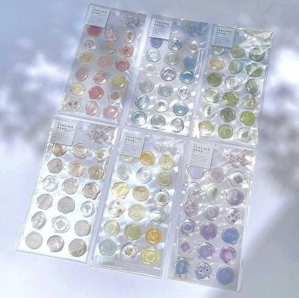 Q-Lia Sealing Dear Clear Stickers - Sage
