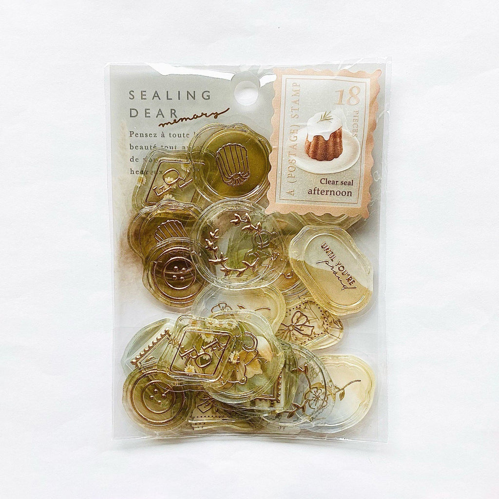 Q-Lia Sealing Dear Stickers - Memory - Brown