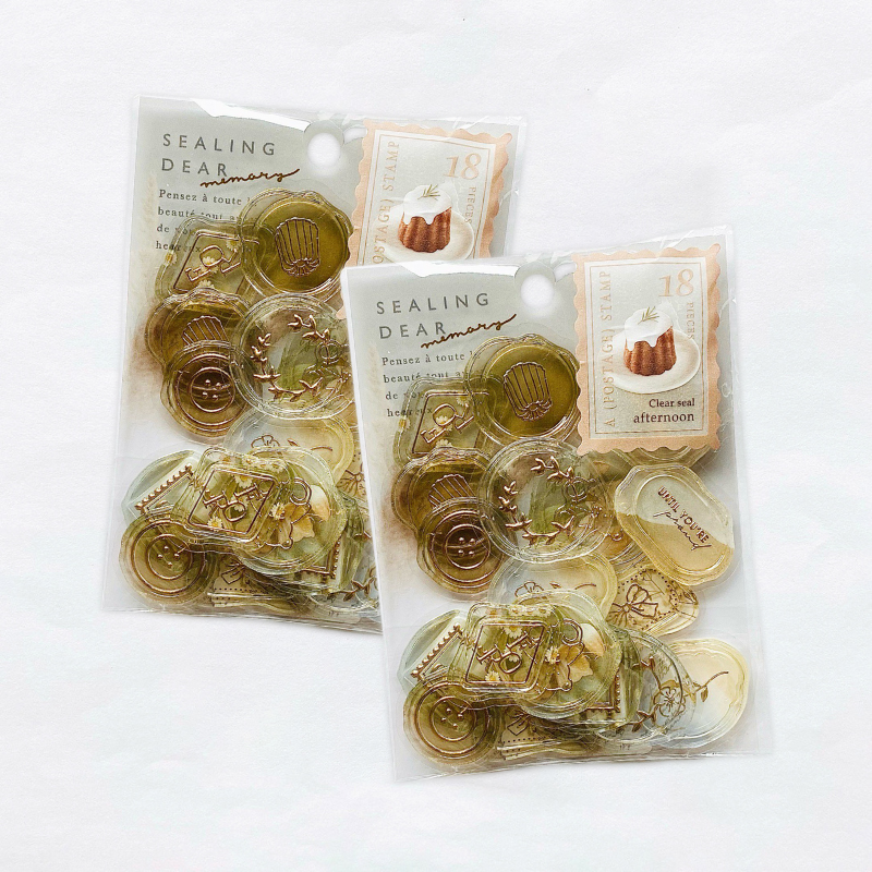 Q-Lia Sealing Dear Stickers - Memory - Brown