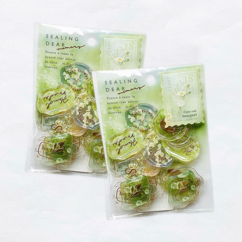 Q-Lia Sealing Dear Stickers - Memory - Green
