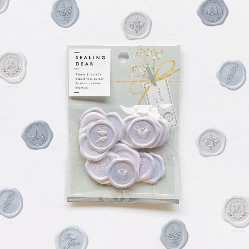 Q-Lia Sealing Dear Stickers - Pearl Violet