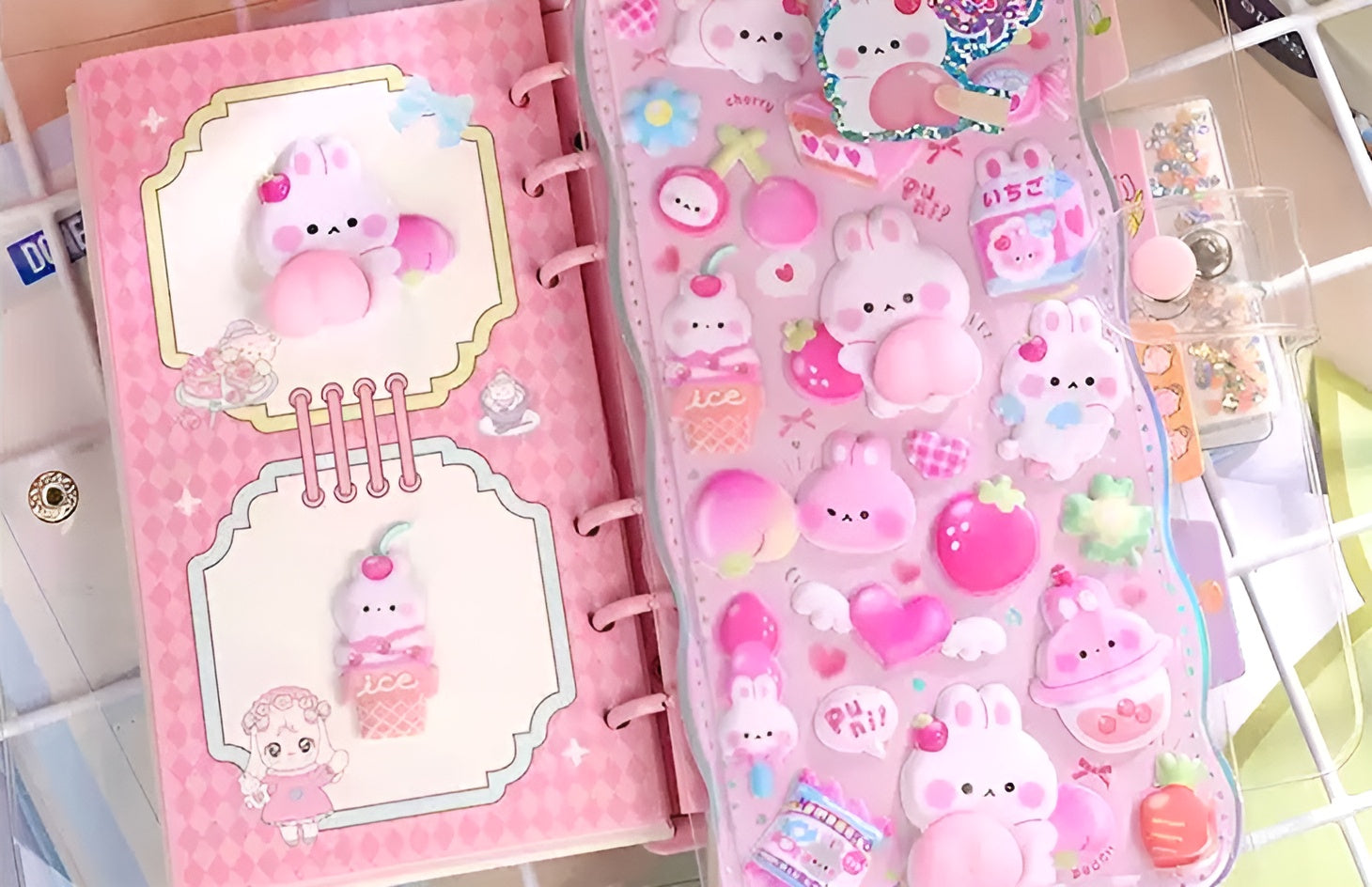 Q-Lia Mochi Mochi Puffy Stickers - Squishy Edition