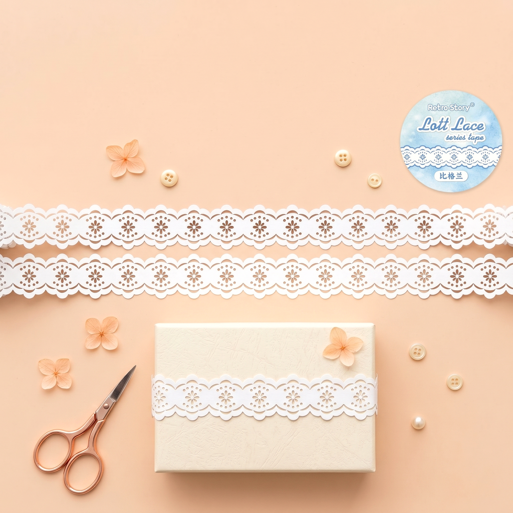 Retro Lace Die-Cut Masking Tapes