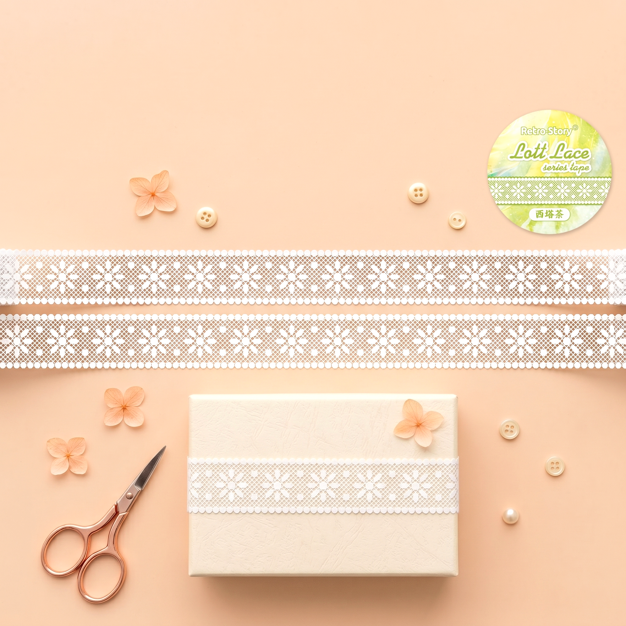 Retro Lace Die-Cut Masking Tapes