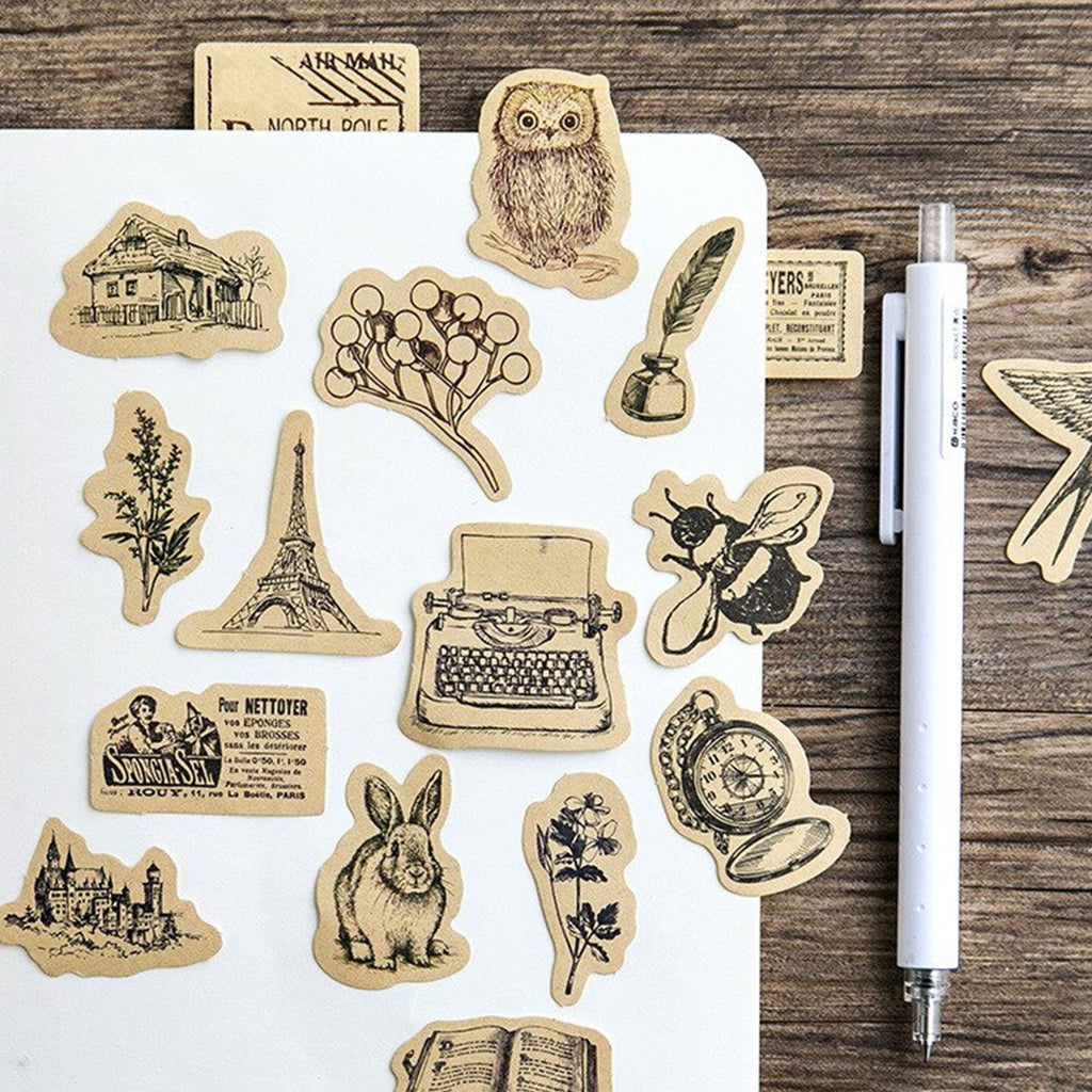 Retro Stamp Stickers