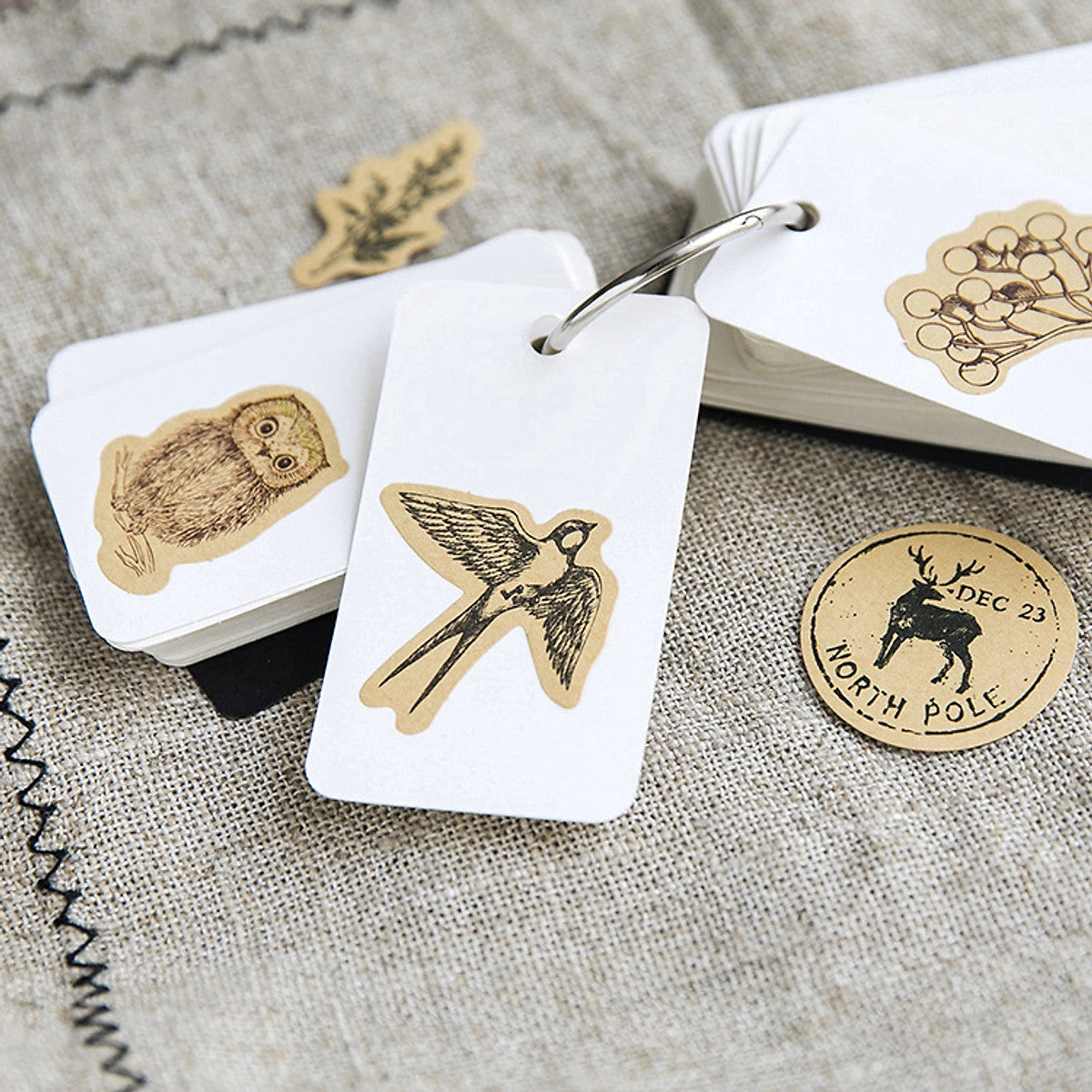 Retro Stamp Stickers