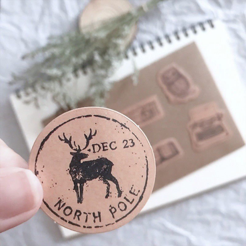 Retro Stamp Stickers