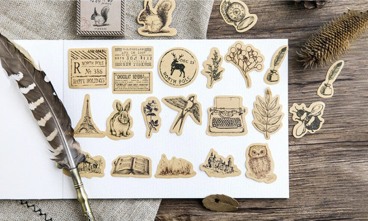 Retro Stamp Stickers