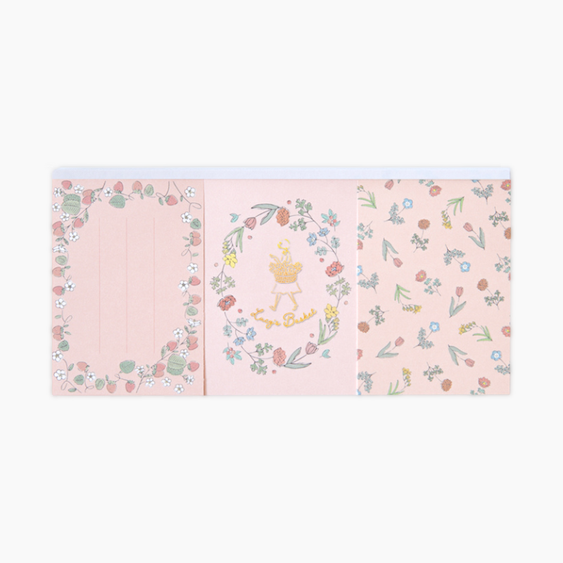 Ryu-Ryu Lucy's Basket Decorative Paper Set - Pink