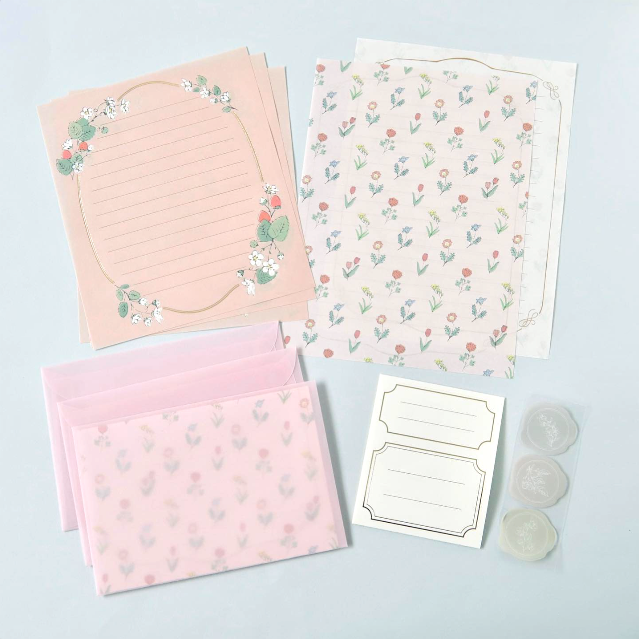 Ryu-Ryu Lucy's Basket Letter Set - Pink