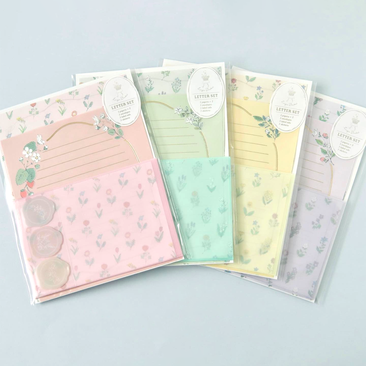 Ryu-Ryu Lucy's Basket Letter Set - Pink